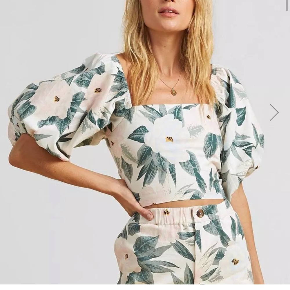 Sun Glow Cropped Top- Small